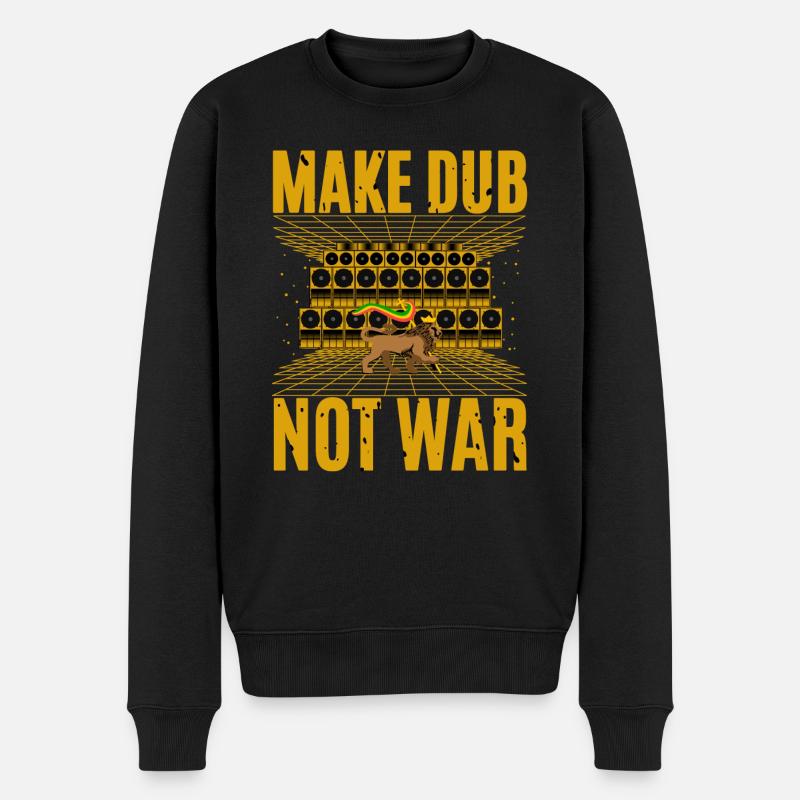 Faites du doublage pas la guerre - Pull Premium bio Homme - noir
