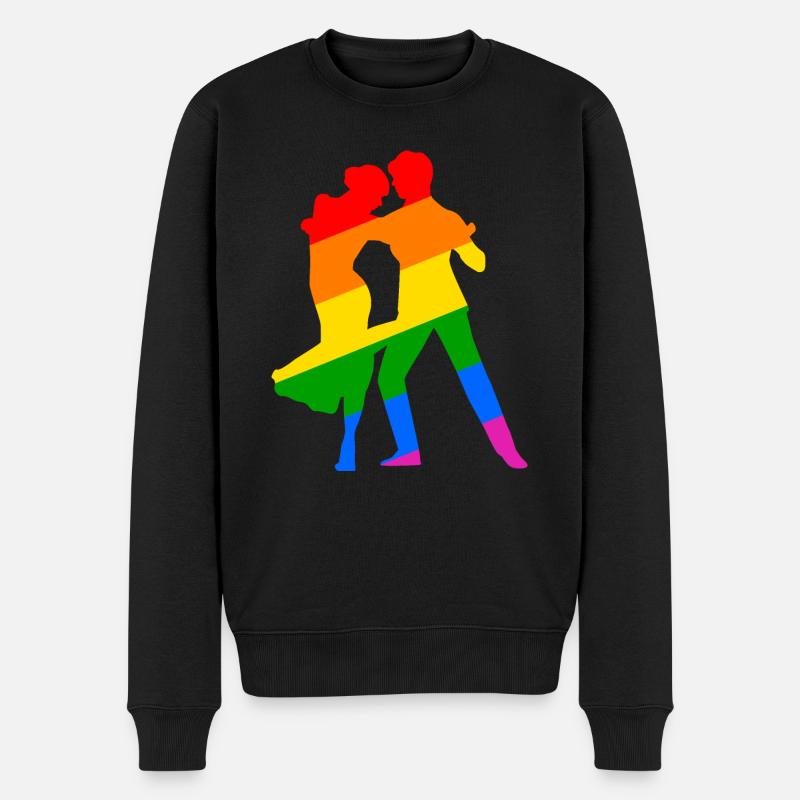 Tango LGBTQIA+ - Männer Premium Bio Pullover - Schwarz