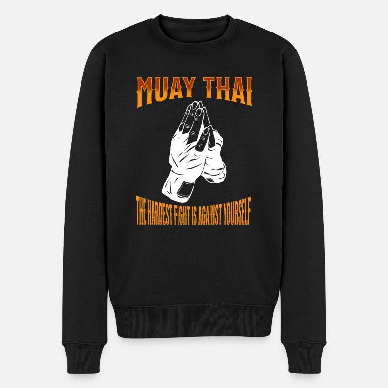 Muay Thai Boxe Muay Thai - Pull Premium bio Homme - noir