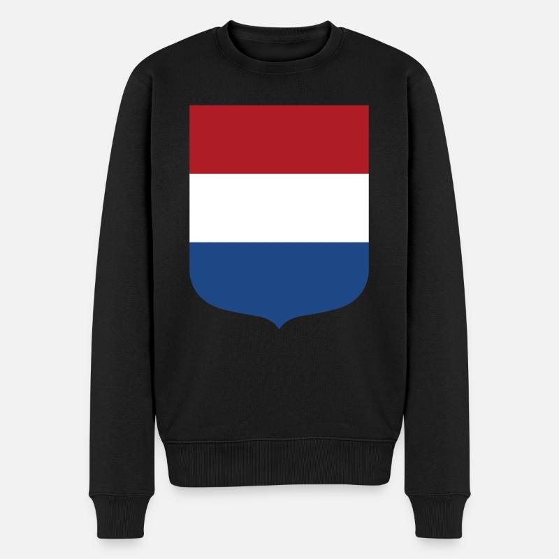 Niederlande - Männer Premium Bio Pullover - Schwarz