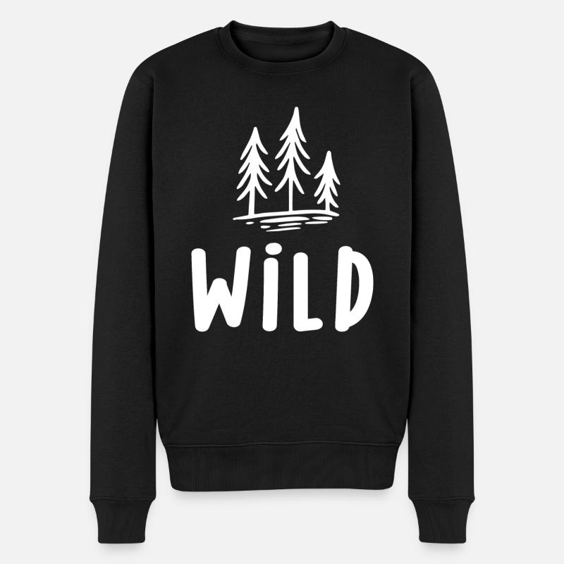 Sauvage Forêt - Pull Premium bio Homme - noir