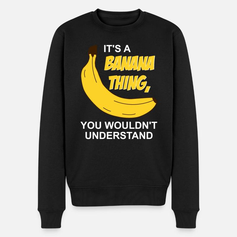 It's a Banana thing - Männer Premium Bio Pullover - Schwarz