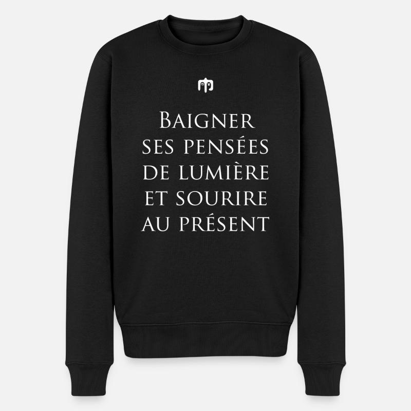 sourire wite - Pull Premium bio Homme - noir