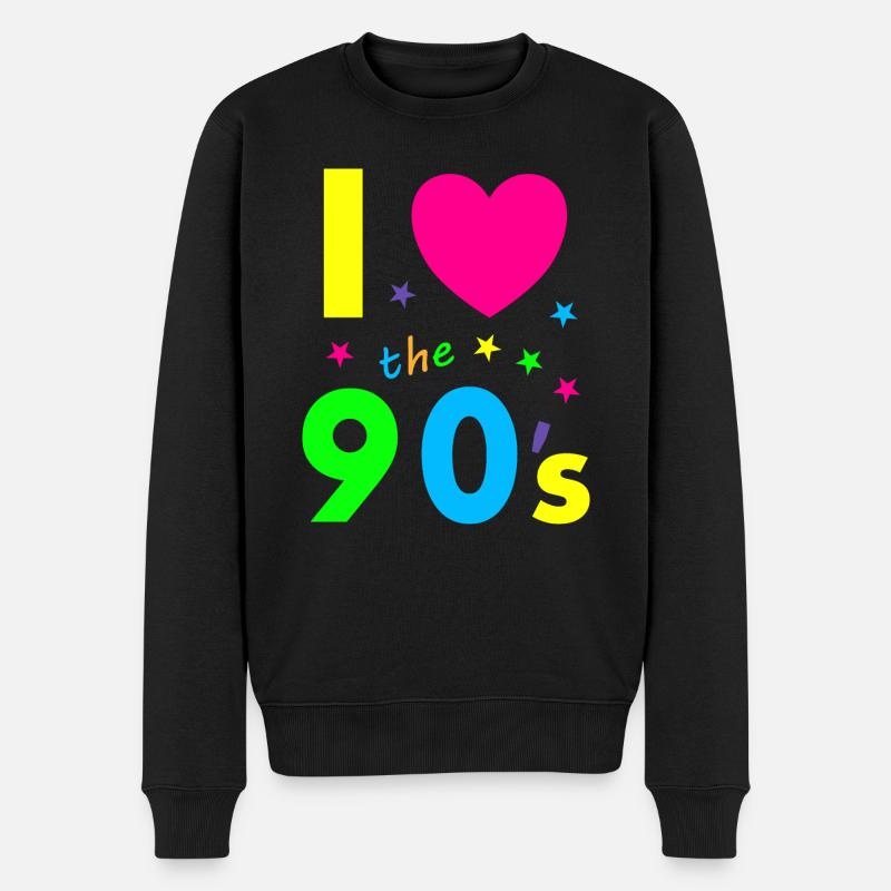 J’adore les années 90 - Pull Premium bio Homme - noir