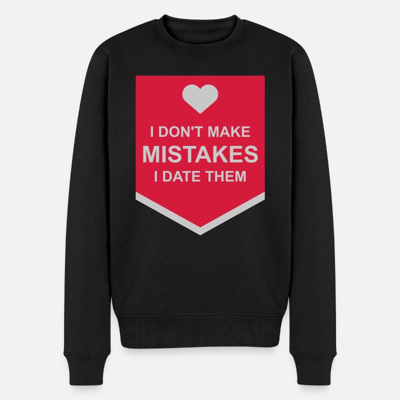 Date Erreurs Citation Logo - Pull Premium bio Homme - noir