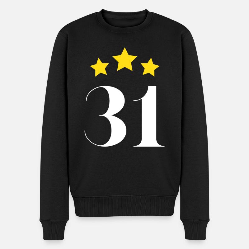 31e anniversaire étoilé - Pull Premium bio Homme - noir