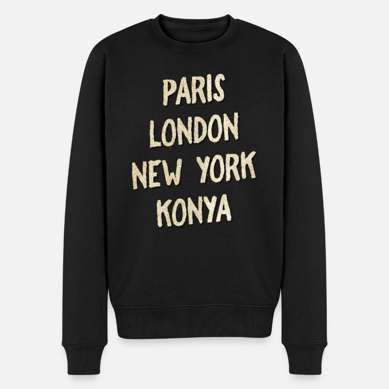 Konya - Pull Premium bio Homme - noir