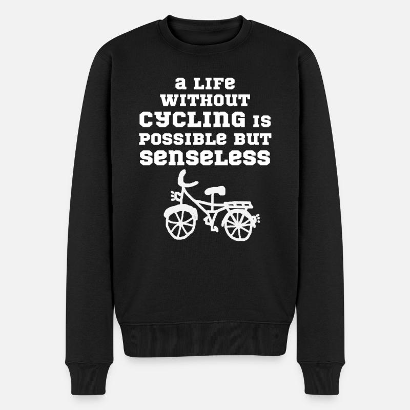 Vélo - Pull Premium bio Homme - noir