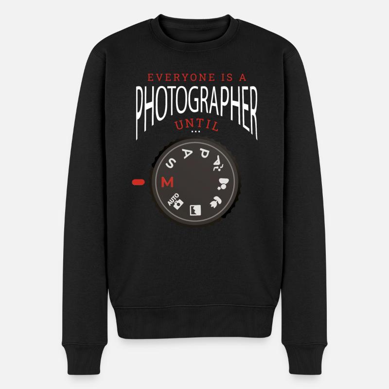 Conception amusante de la caméra - Pull Premium bio Homme - noir