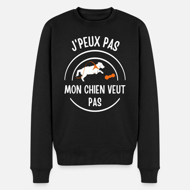Humour chien - Pull Premium bio Homme - noir