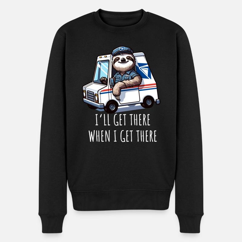 Ich werde es schaffen, wenn ich es schaffe - Männer Premium Bio Pullover - Schwarz