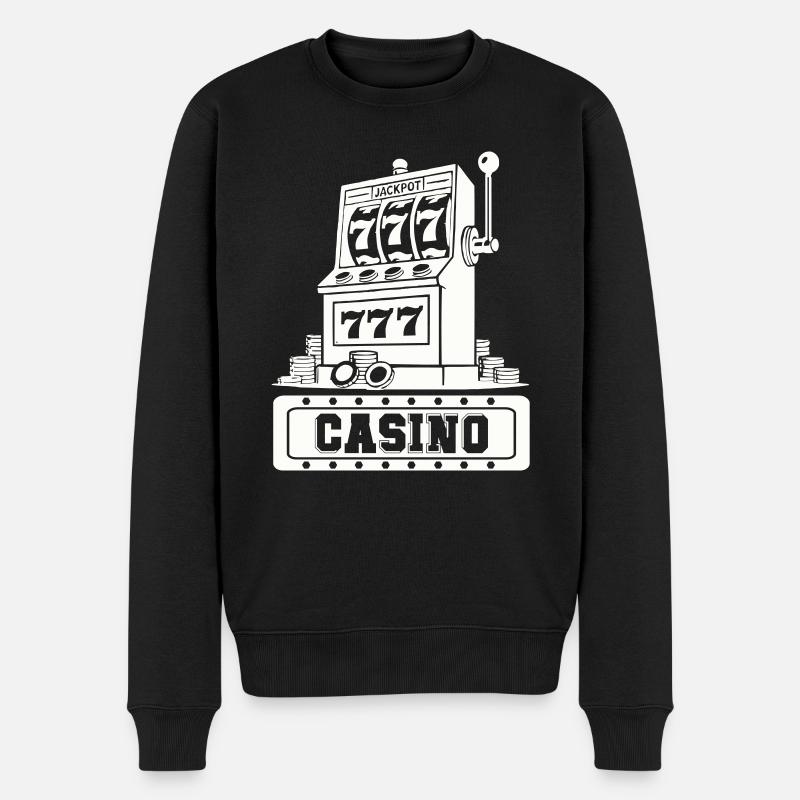 jackpot automat casino - Männer Premium Bio Pullover - Schwarz