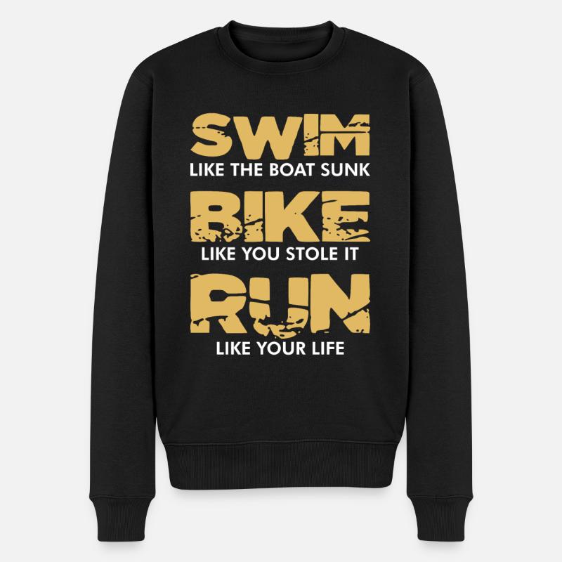 Triathlon - Triathlète - Pull Premium bio Homme - noir