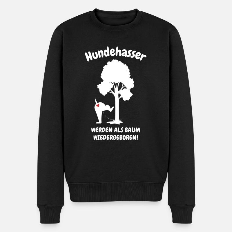 Hund Hundeliebhaber Welpe - Männer Premium Bio Pullover - Schwarz