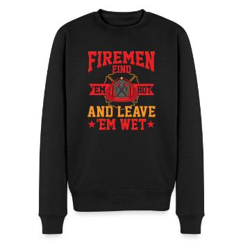 Firemen Find 'Em Hot And 'Em Leave Wet - Pull Premium bio Homme - noir - Devant - Nico (187cm)