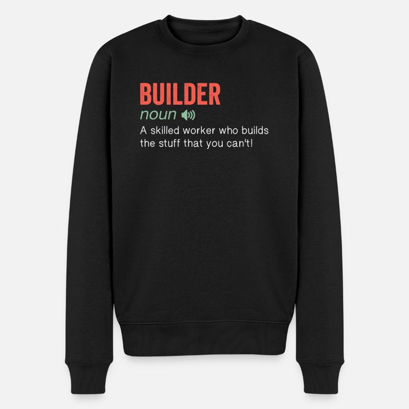 Définition amusante du constructeur - Pull Premium bio Homme - noir