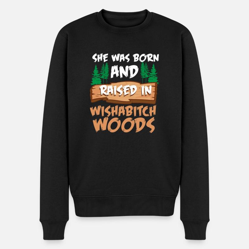 Wishabitch Woods - Männer Premium Bio Pullover - Schwarz