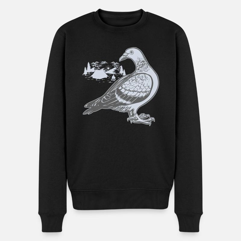 Taube Tauben Taubenzüchter - Männer Premium Bio Pullover - Schwarz
