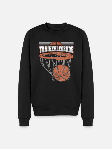 Trainerlegende - Männer Premium Bio Pullover - Schwarz