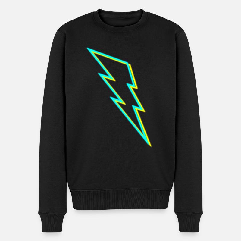 Foudre ϟ - Pull Premium bio Homme - noir