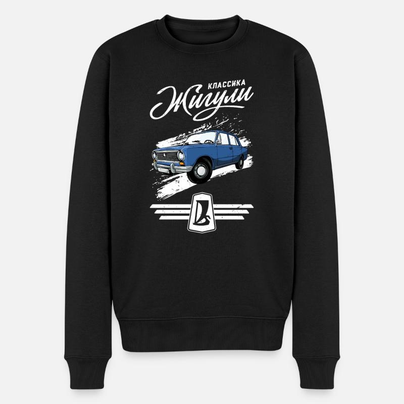 Schiguli LADA 2105 Russland UdSSR VAZ - Männer Premium Bio Pullover - Schwarz