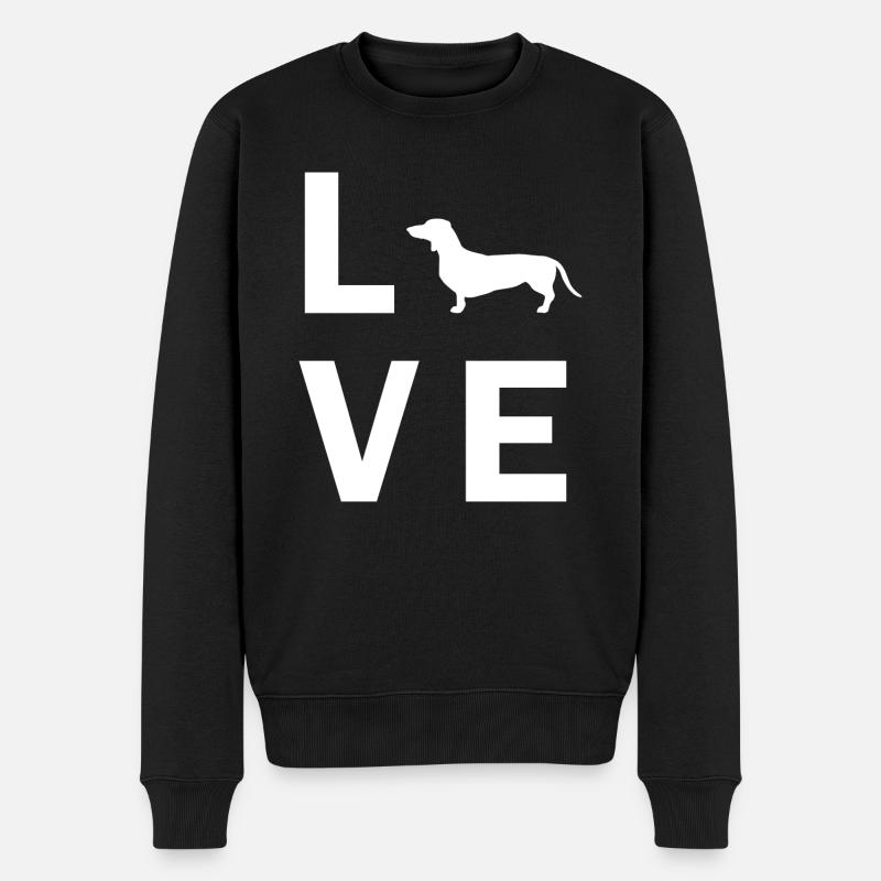 Teckel d’amour - Pull Premium bio Homme - noir
