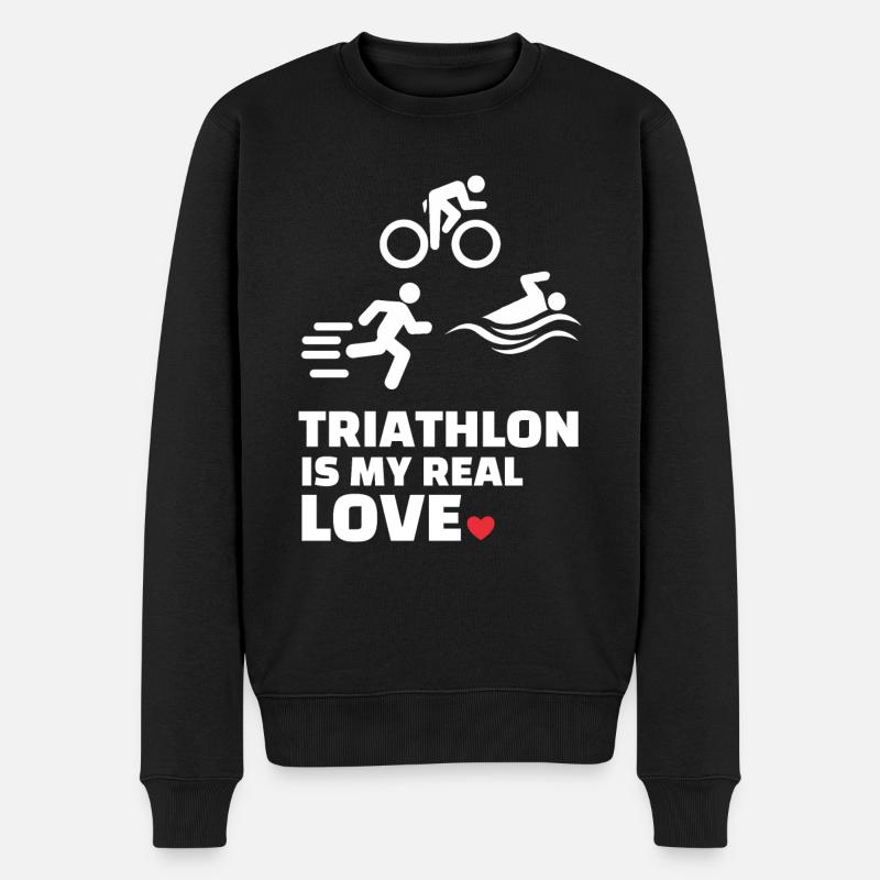 J’adore le triathlon - Pull Premium bio Homme - noir