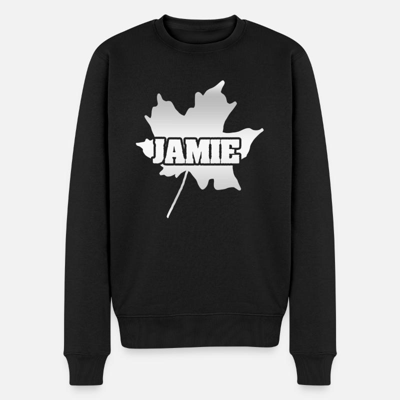 Jamie - Männer Premium Bio Pullover - Schwarz