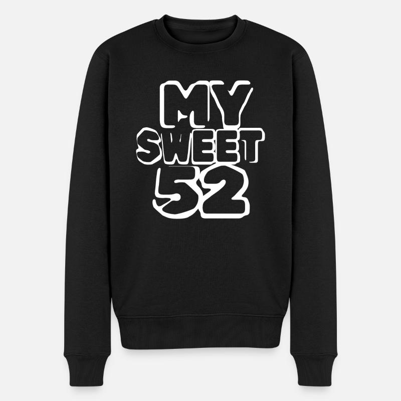 52 - Männer Premium Bio Pullover - Schwarz