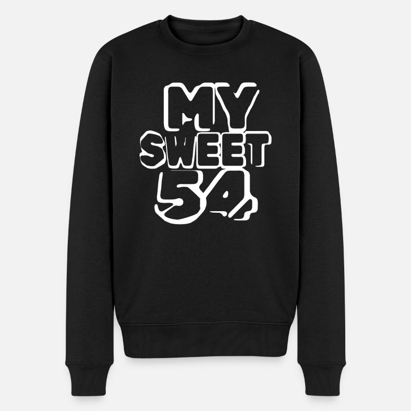 Süß 54 - Männer Premium Bio Pullover - Schwarz