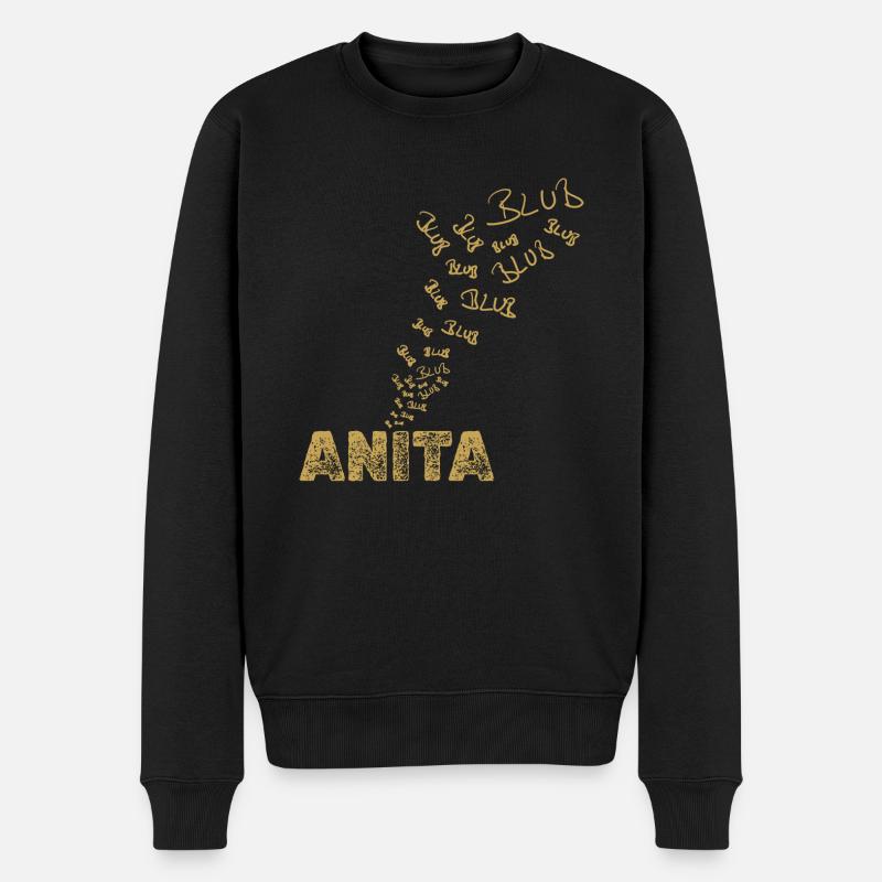 Pêche Anita - Pull Premium bio Homme - noir
