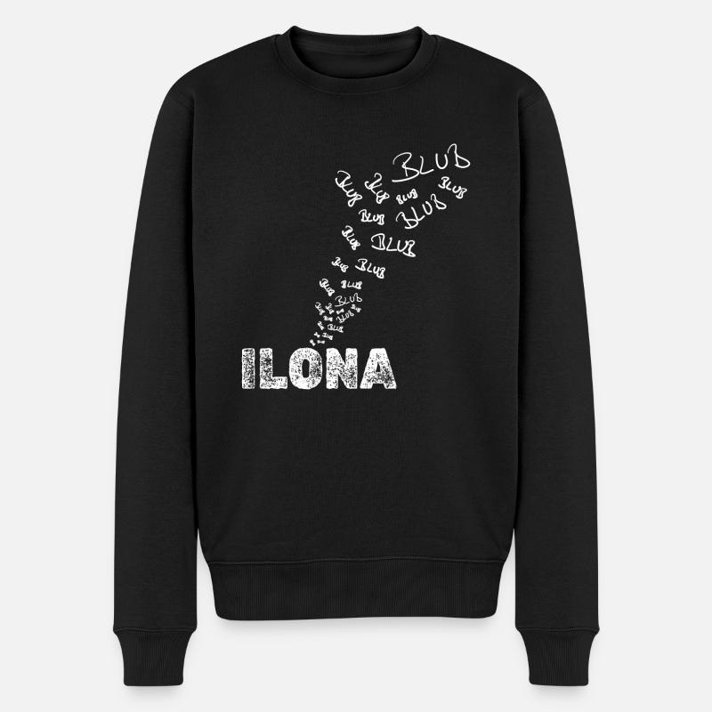 Boot Ilona - Männer Premium Bio Pullover - Schwarz