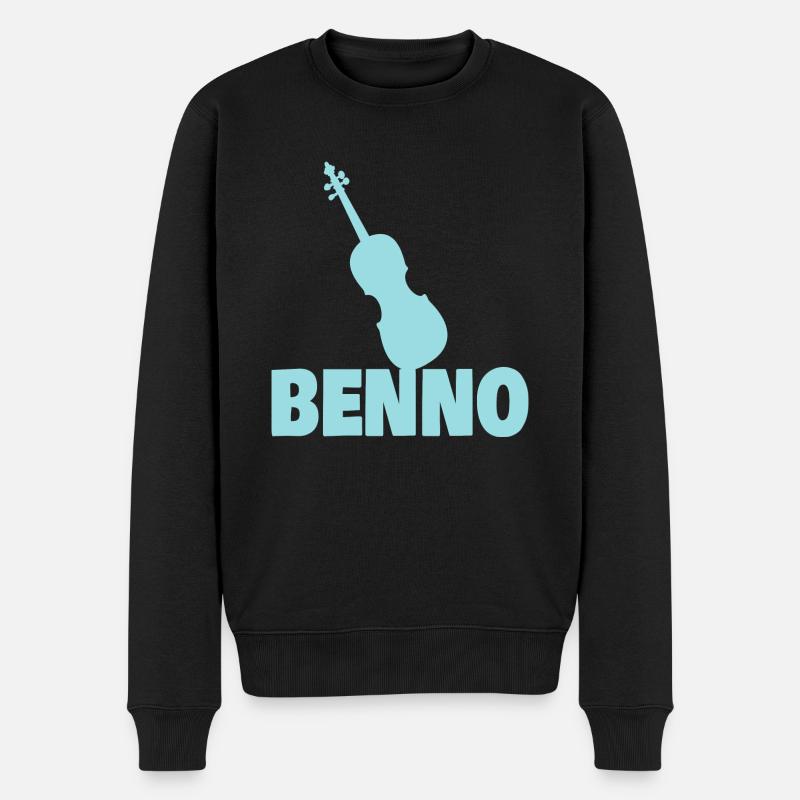 Benno en alto - Pull Premium bio Homme - noir
