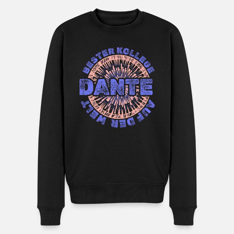 Vorname Dante - Männer Premium Bio Pullover - Schwarz