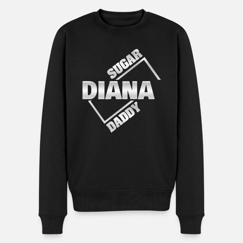 Sugar daddy Diana - Pull Premium bio Homme - noir