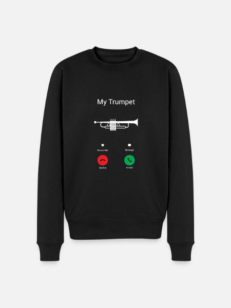 The trumpet calls - Men's Premium Organic Jumper - black