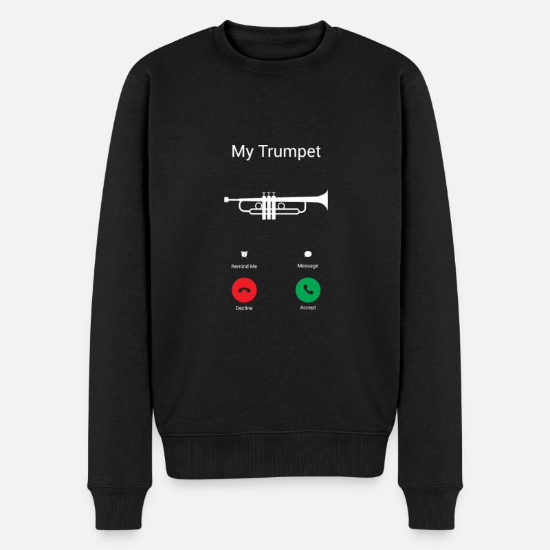 Les appels de trompette - Pull Premium bio Homme - noir