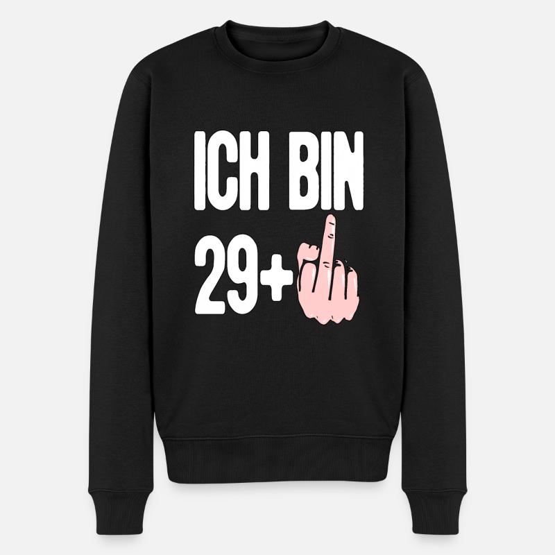 Ich bin 30 Jahre alt 30 Geburtstag 30 Jahre alt - Männer Premium Bio Pullover - Schwarz