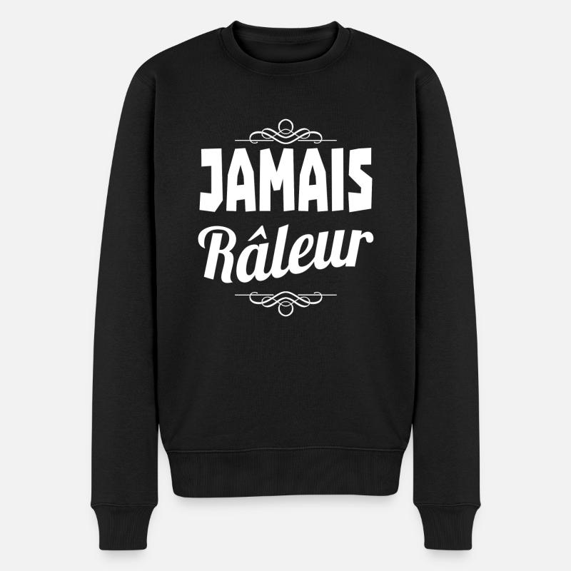 jamais râleur - Pull Premium bio Homme - noir