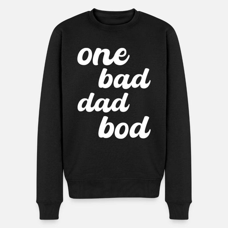 one bad dad bod - Men's Premium Organic Jumper - black