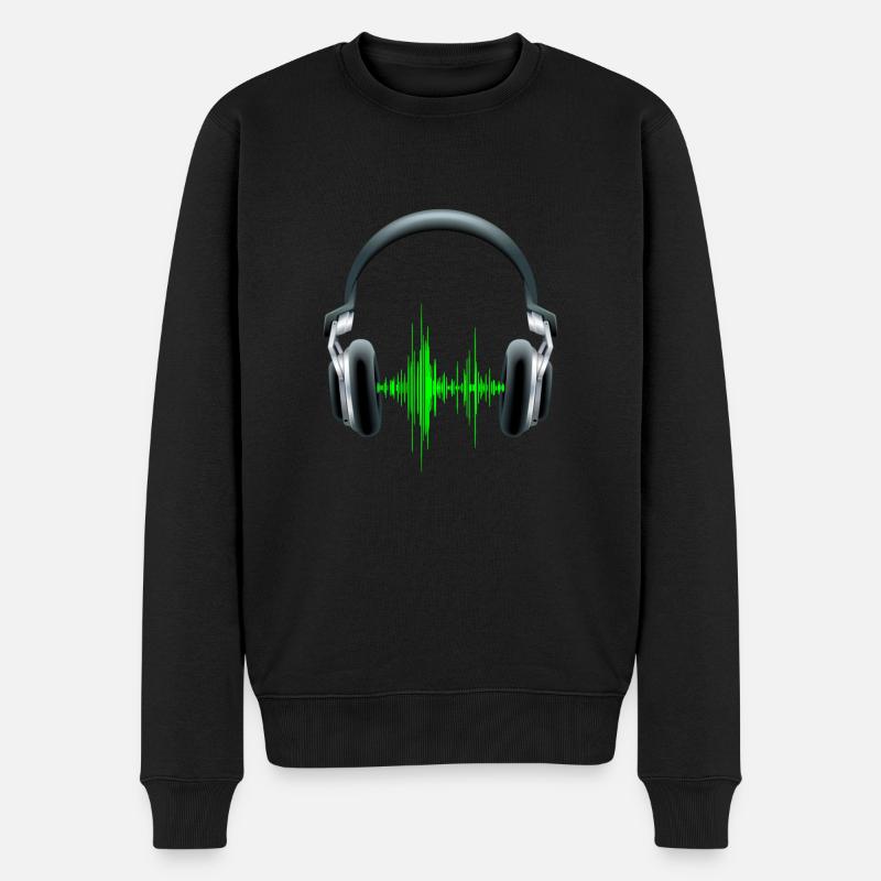 Les écouteurs DJ equalizer - Pull Premium bio Homme - noir