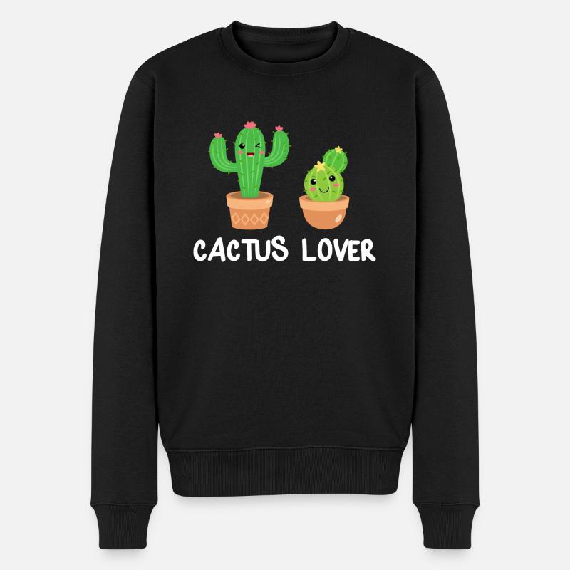 Cactus Cactus Cactus Lover Cadeau - Pull Premium bio Homme - noir
