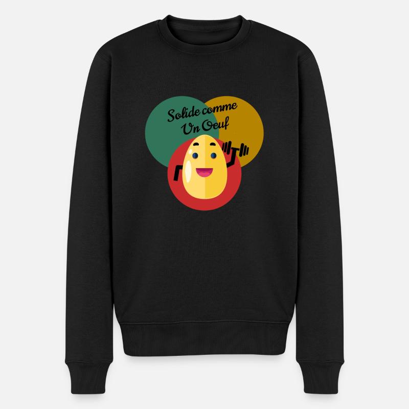 Solide comme un oeuf - Pull Premium bio Homme - noir