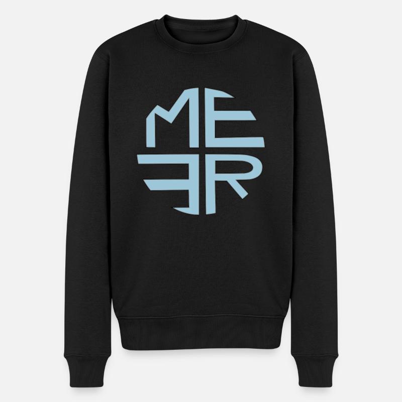 Mer turquoise - Pull Premium bio Homme - noir
