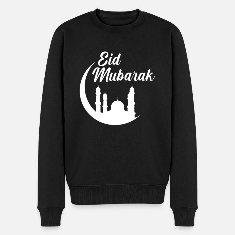 Eid Mubarak Islam Moslem Ramadan Mubarak Geschenk - Männer Premium Bio Pullover - Schwarz