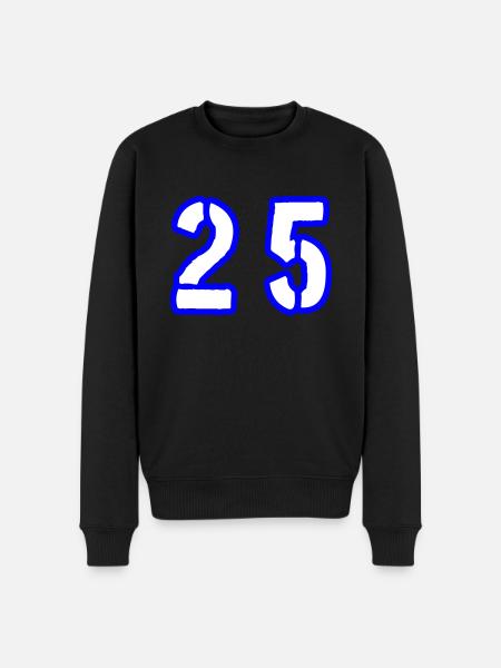 25 Number Symbol - Men's Premium Organic Jumper - black