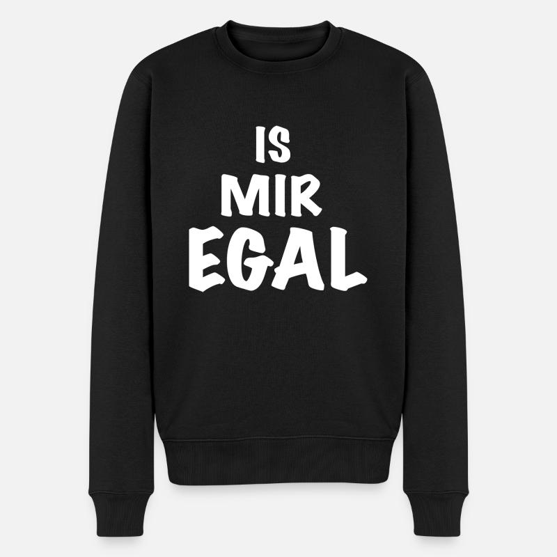 Lustie Sprüche Spruch - Männer Premium Bio Pullover - Schwarz