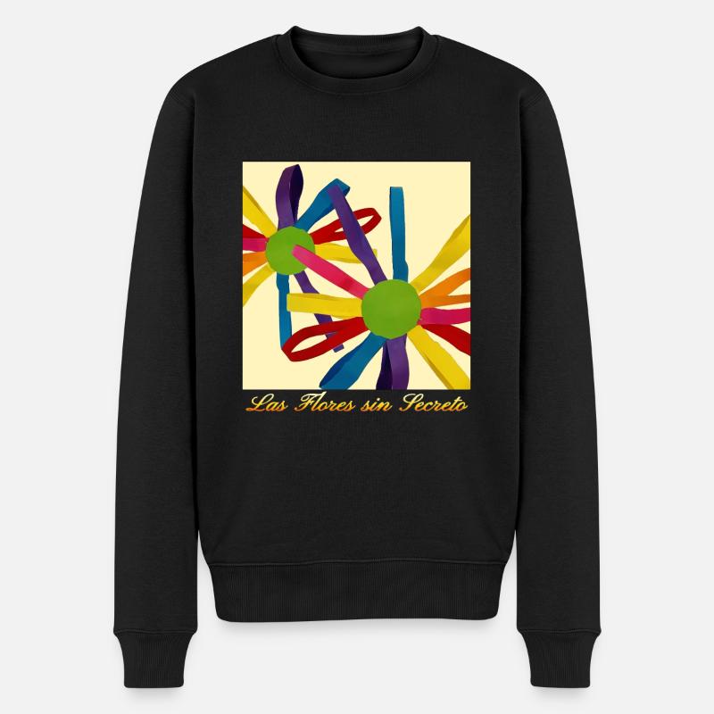 Des fleurs sans secret - Pull Premium bio Homme - noir