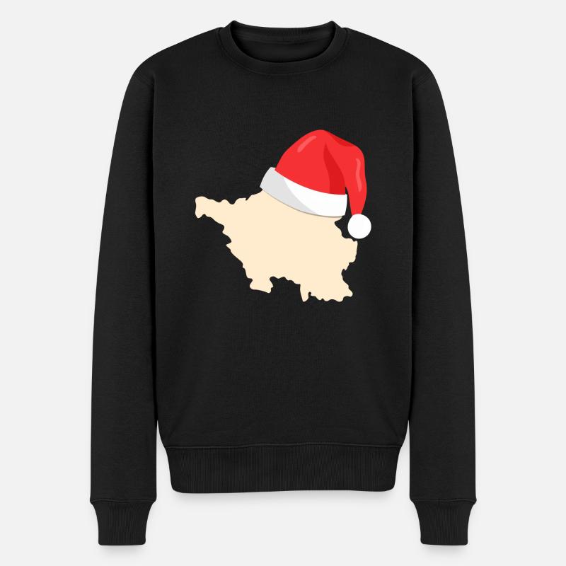 Saarland Weihnachten - Männer Premium Bio Pullover - Schwarz