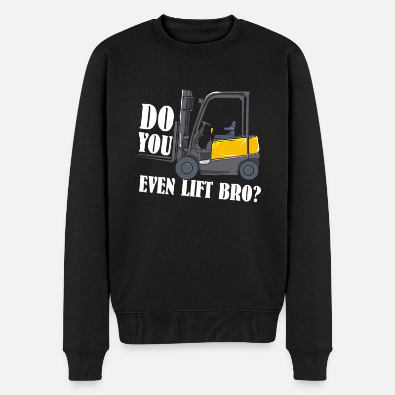 Do You Even Lift Bro - Pull Premium bio Homme - noir